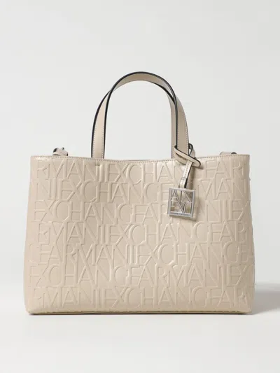 Armani Exchange Tote Bags  Woman Color Yellow Cream