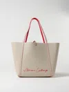 Armani Exchange Tote Bags  Woman Color Yellow Cream In Yellow Cream