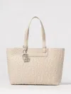 Armani Exchange Tote Bags  Woman Color Yellow Cream In Yellow