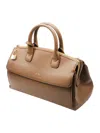 Armani Exchange Asv Small Handbag With Padlock And Metal Details In Brown