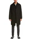 Armani Exchange Trench Coat In Black