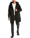 Armani Exchange Trench Coat In Black