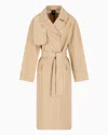 Armani Exchange Trench Coats In Camel
