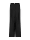 Armani Exchange Asv Wide Leg Pants With Pleats