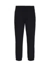 Armani Exchange Straight-leg Trousers In Black