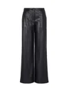 Armani Exchange Patch-pocket Palazzo In Black