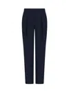 Armani Exchange Straight-leg Trousers In Blue