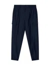 Armani Exchange Drawstring Cargo Pants In Blue