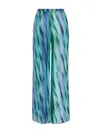 Armani Exchange Abstract-print Lightweight Straight Trousers In Fantasia Vivaci