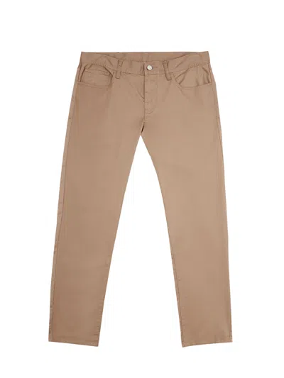 Armani Exchange Trousers Five Pockets  In Marrone