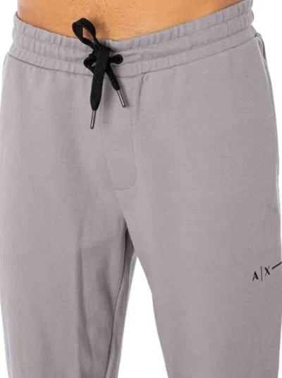 Armani Exchange Trousers Grey In Grigio Neri E Grigi