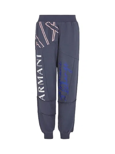 Armani Exchange Trousers Grey In Grigio Neri E Grigi