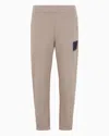 Armani Exchange Trousers In Flowing Fabric In Beige