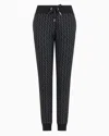Armani Exchange Trousers In Flowing Fabric In Black