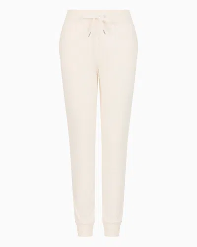 Armani Exchange Trousers In Flowing Fabric In White