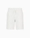 Armani Exchange Trousers In Flowing Fabric In White