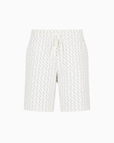 Armani Exchange Trousers In Flowing Fabric In White