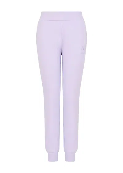Armani Exchange Trousers Lilac In Lilla Chiari E Naturali