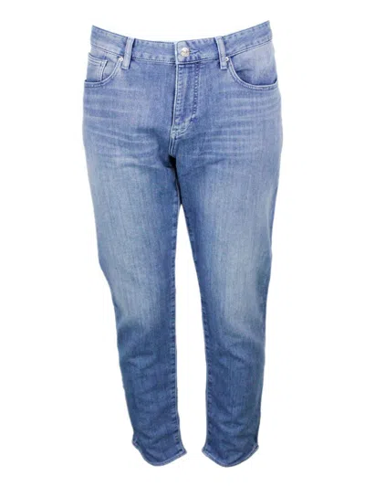 Armani Exchange Trousers Denim In Navy