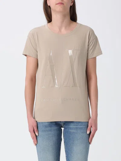 Armani Exchange T-shirt Woman  In Brown