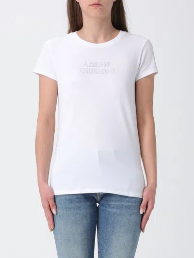 Armani Exchange T-shirt Woman  In White