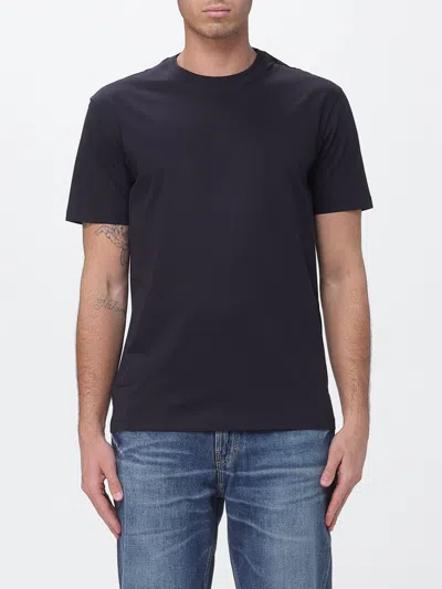 Armani Exchange Crew-neck T-shirt In Black