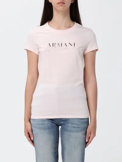 Armani Exchange T-shirt Woman  In Pink