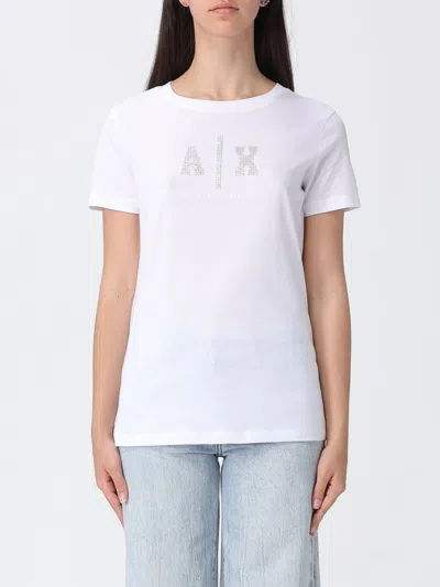 Armani Exchange T-shirt Woman  In White