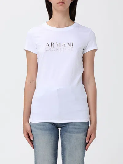 Armani Exchange T-shirt Woman  In White