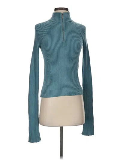 Pre-owned Armani Exchange Turtleneck Sweater In Teal