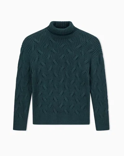Armani Exchange Turtlenecks In Blue