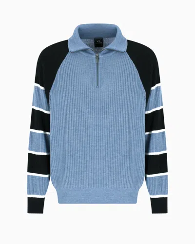 Armani Exchange Turtlenecks In Light Blue