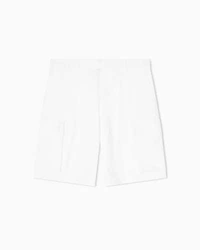 Armani Exchange Twill Cargo Bermuda Shorts