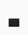 Armani Exchange Two-tone Card Holder With Logo In Black