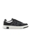 Armani Exchange Two-tone Sneakers In Black