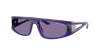 Armani Exchange Ax 4159su 8385ak 59mm Unisex Irregular Sunglasses In Violet Mirror Internal Silver