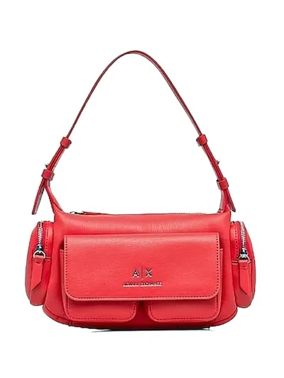 Armani Exchange Utility Shoulder Bag In Red