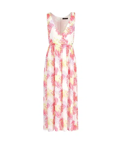Armani Exchange V-neck Sleeveless Dress In Pink