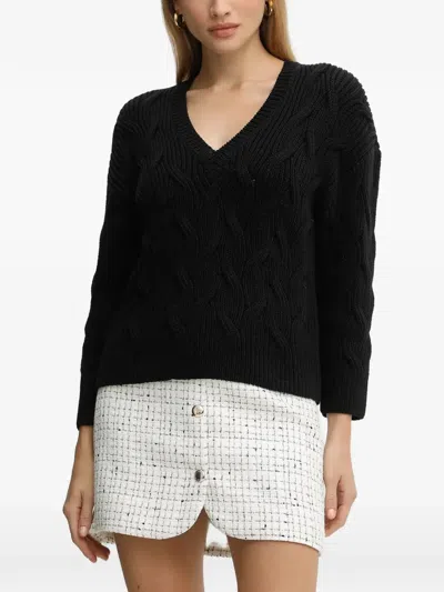 Armani Exchange V-neck Sweater In Black