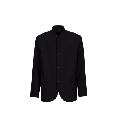 Armani Exchange Veste Légère En Laine Mélangée In Black