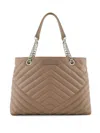 Armani Exchange Logo-plaque Tote Bag In Beige