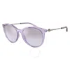 Armani Exchange Violet Mirror Silver Gradient Cat Eye Ladies Sunglasses Ax4140sf 82367p 56