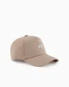 Armani Exchange Visor Cap With Logo In Metallic