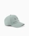 Armani Exchange Visor Cap With Logo In Green