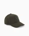 Armani Exchange Visor Cap With Logo In Grey