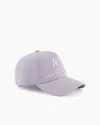 Armani Exchange Visor Cap With Logo In Purple