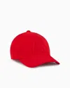 Armani Exchange Visor Cap With Logo In Red