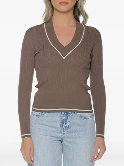 Armani Exchange V-neck Sweater In Pattern