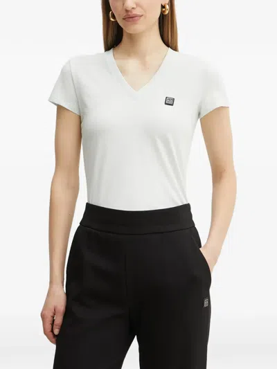 Armani Exchange V-neck T-shirt In White