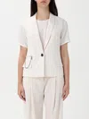 Armani Exchange Waistcoat  Woman Color Yellow Cream In Yellow Cream